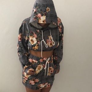 Floral skirt set